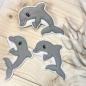 Preview: Delfin Applikation / Bügelbild Delfin   / Aufnäher / Patch für DIY ♥