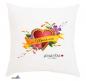 Preview: Kissen Motiv Blumenherz "Beste Mama der Welt" mit Personalisierung