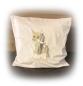 Preview: Kissen Pony Applikation gestickt ♥ Süßes Pony ♥ mit Wollhaaren und Wunschname