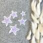 Preview: Mini Applikation gestickte Sterne 3er oder 5er Set  /  zum aufbügeln / Aufnäher  für DIY , Taschen, Schultüten, Kissen u.v.m.