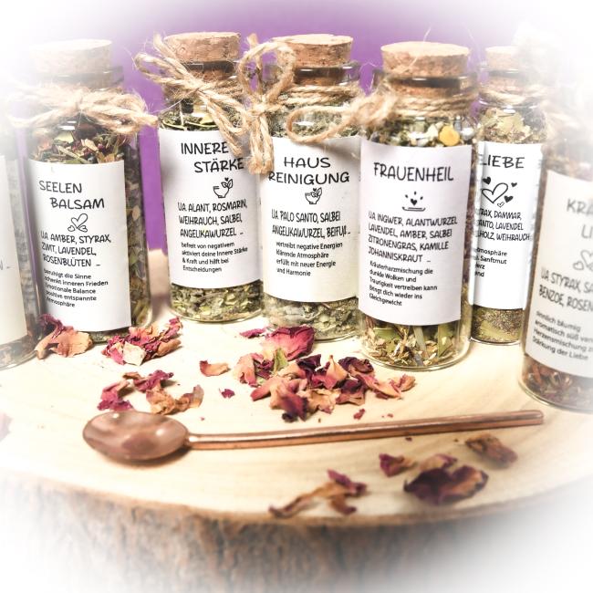 Räuchermischungen Kräutermagie Räuchermagie verschiedene Sorten