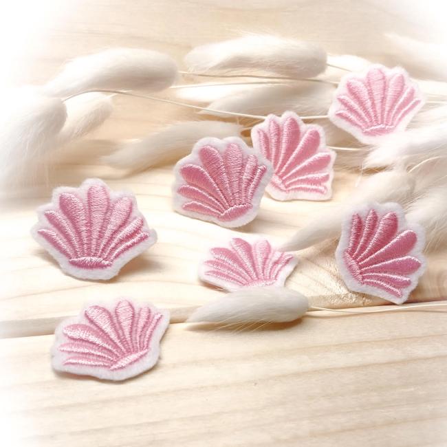 Meerestiere Mini Applikation Muscheln  3er oder 5er Set