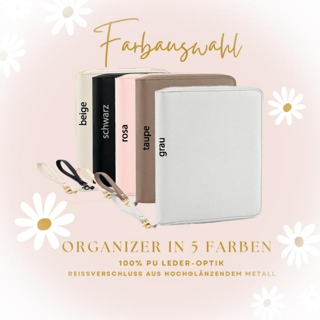 Travel Organizer | Familienorganizer | Dokumentenmappe | Personalisiert mit Familiennamen | Reisemappe