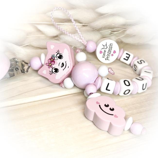 Schnullerkette Fuchsmädchen kleine Prinzessin