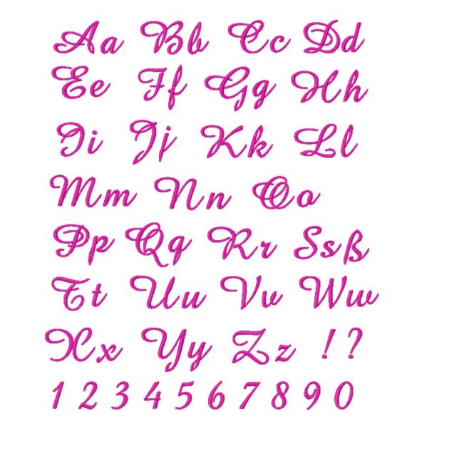 Namen / Namensapplikation mittelgroß auf schwarzem  Filz , DIY Schriftzug Schrift 015