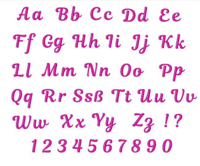 Namen / Namensapplikation klein auf weißem  Filz , DIY Schriftzug Schrift 014