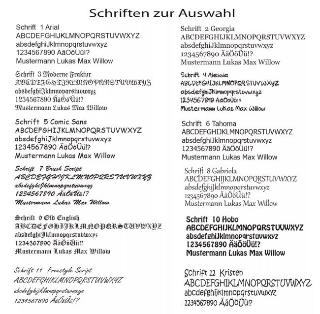 bestickter Aufnäher Oval Wunschtext & Wunschgröße auf blauen Untergrundstoff