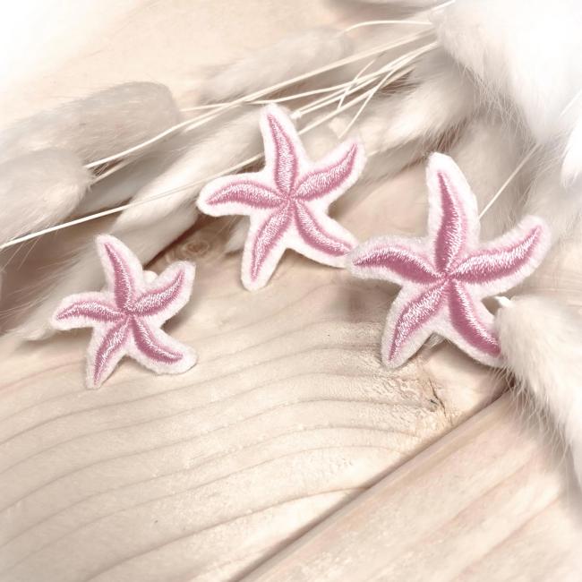 Meerestiere Mini Applikation Seesterne  3er oder 5er Set