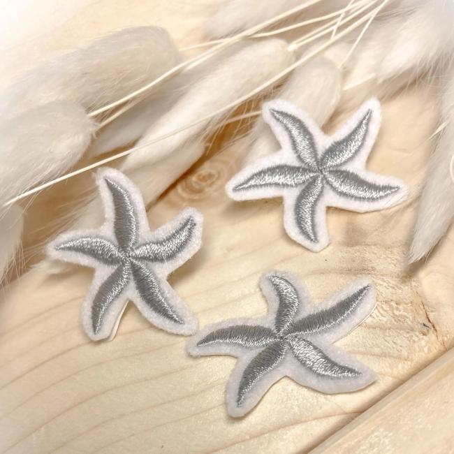 Meerestiere Mini Applikation Seesterne  3er oder 5er Set