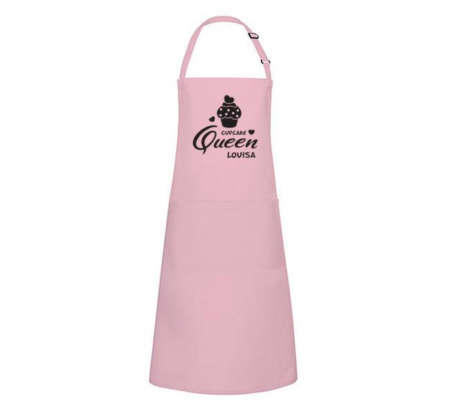 hochwertige Latzschürze "Cupcake Queen""  mit Wunschname