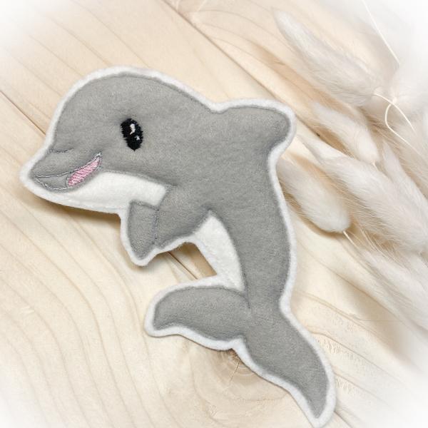 Delfin Applikation / Bügelbild Delfin   / Aufnäher / Patch für DIY ♥