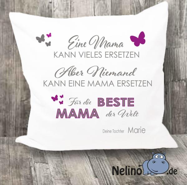 Kissen Beste Mama mit Personalisierung