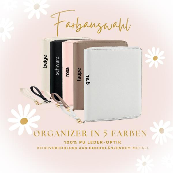 Travel Organizer | Familienorganizer | Dokumentenmappe | Personalisiert mit Familiennamen | Reisemappe