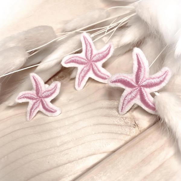 Meerestiere Mini Applikation Seesterne  3er oder 5er Set