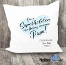 Kissen Superhelden ohne Umhang mit Personalisierung