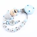 Schnullerkette mit 3D Bär  mini Boss