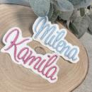 Namen / Namensapplikation groß auf weißem  Filz , DIY Schriftzug Schrift 015