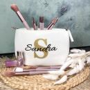 Kosmetiktasche mit Wunschname, Make-up Tasche, Schminkbeutel