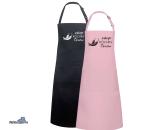 hochwertige Latzschürze "scharfe Köchin"  mit Wunschname